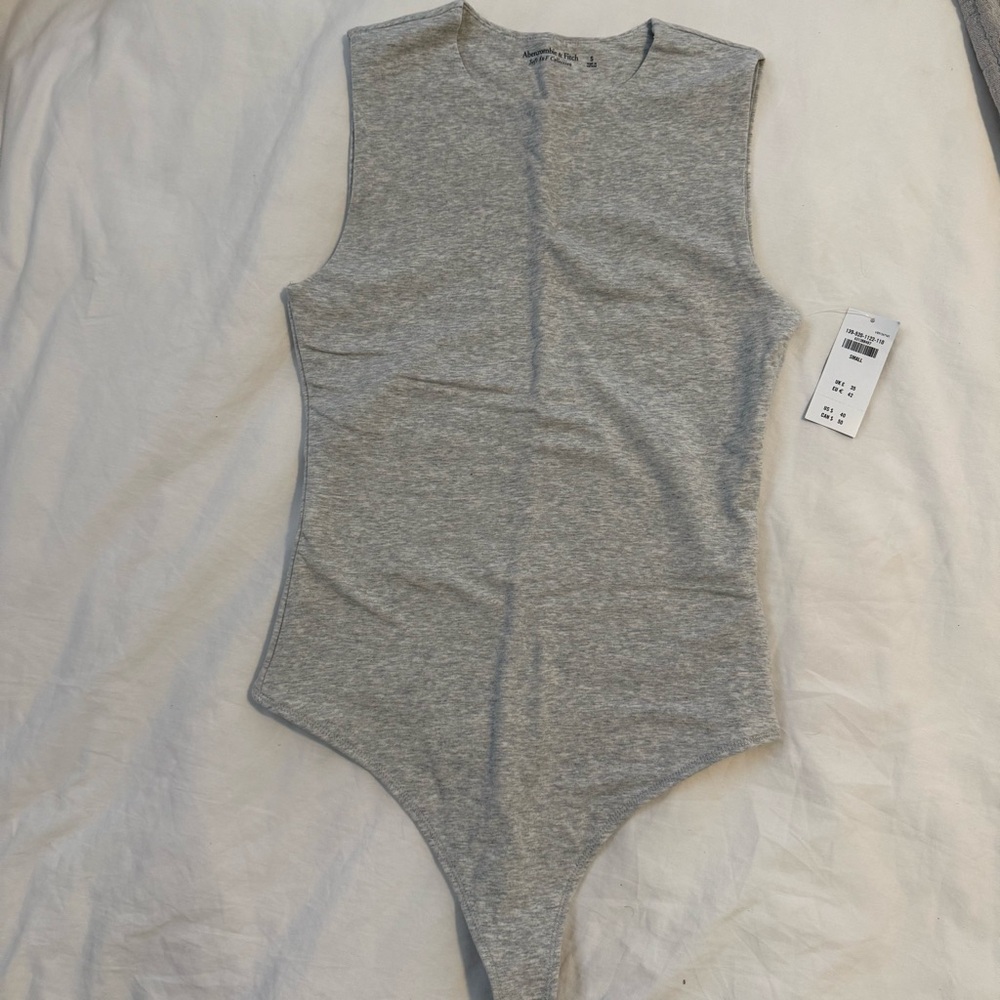 Abercrombie & Fitch Gray Bodysuit One Piece